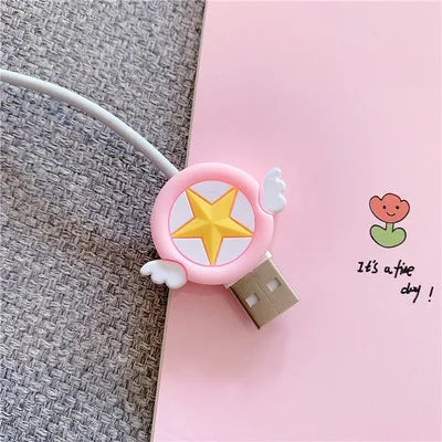 New Cute cable Both ends bite protector for for iPhone X XS 11 Pro Max XR 6 6S 7 8 Plus iPad mini 2 3 Air Phone Charger Cables