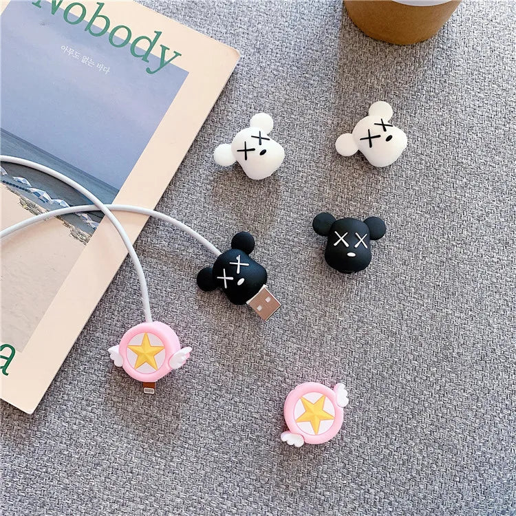 New Cute cable Both ends bite protector for for iPhone X XS 11 Pro Max XR 6 6S 7 8 Plus iPad mini 2 3 Air Phone Charger Cables