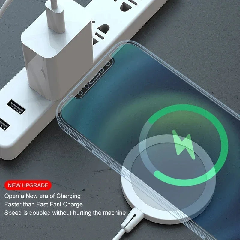 30W Wireless Magnetic Phone Charger Pad Stand For Magsafe iPhone 16 15 14 13 12 Pro Max 11 X Type C Charge Magnet Fast Charging