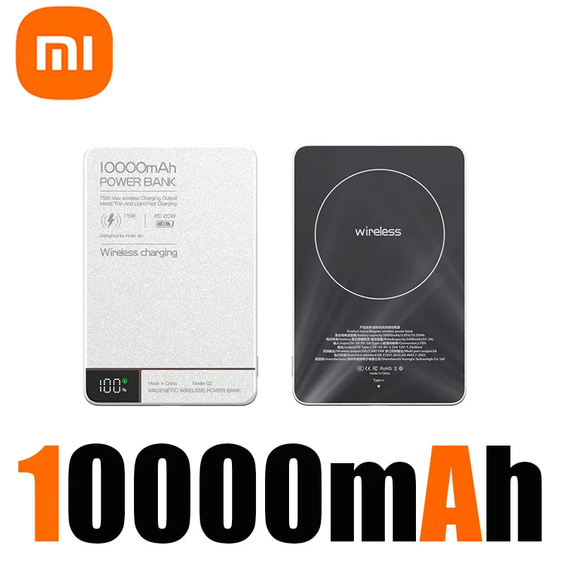 Xiaomi Wireless 10000mAh Fast Charger Power Bank High quality Alloy With Battery Powerbank Magnetic Phone Charger For Magsafe