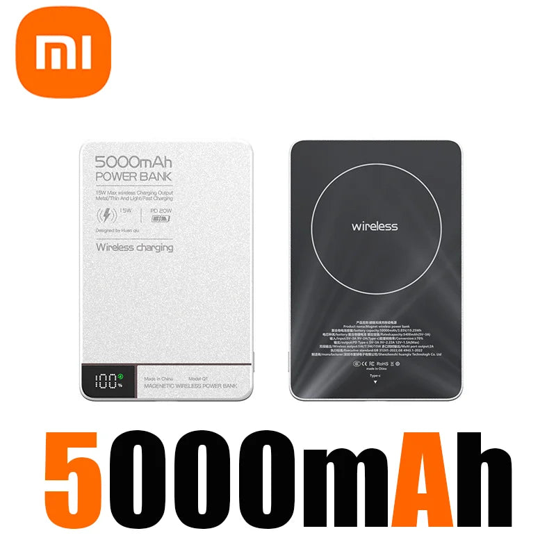 Xiaomi Wireless 10000mAh Fast Charger Power Bank High quality Alloy With Battery Powerbank Magnetic Phone Charger For Magsafe