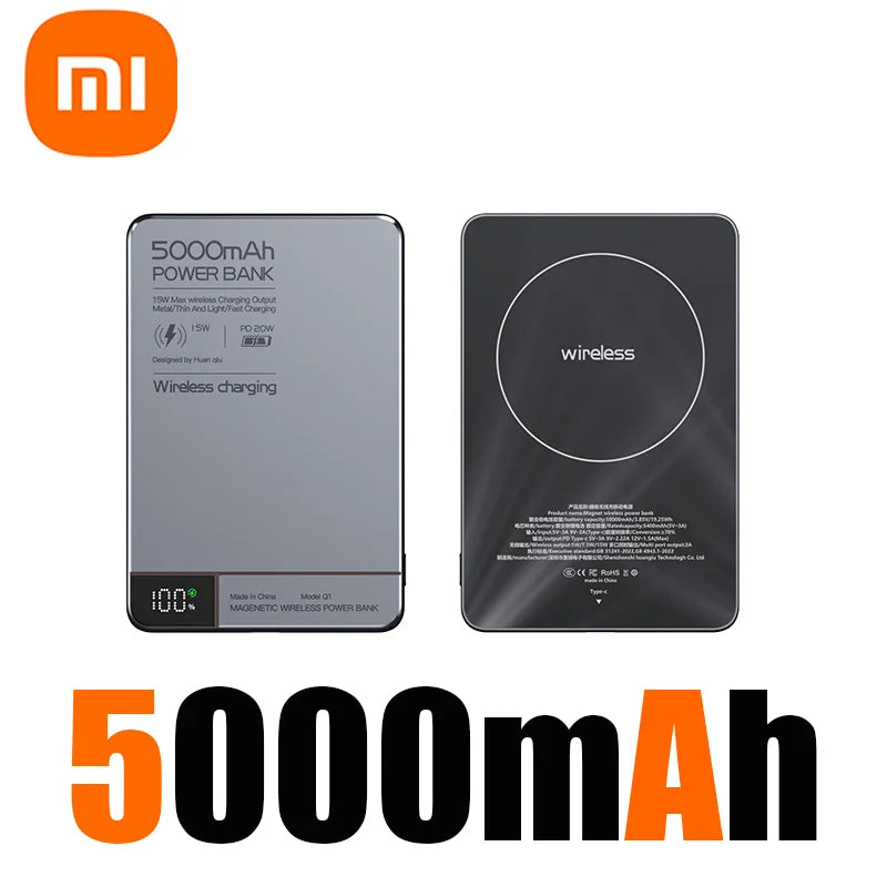 Xiaomi Wireless 10000mAh Fast Charger Power Bank High quality Alloy With Battery Powerbank Magnetic Phone Charger For Magsafe