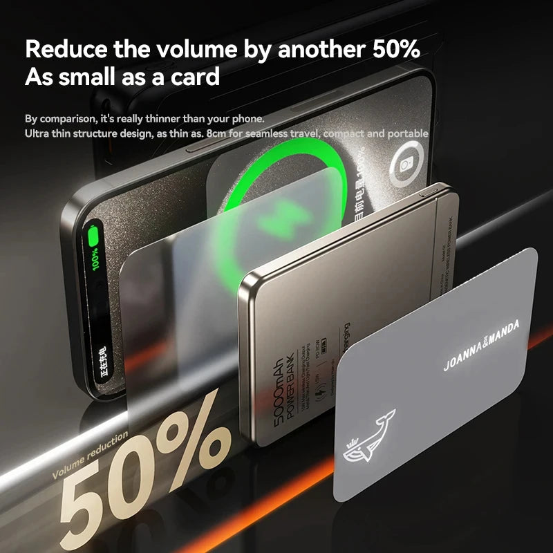 Xiaomi Wireless 10000mAh Fast Charger Power Bank High quality Alloy With Battery Powerbank Magnetic Phone Charger For Magsafe